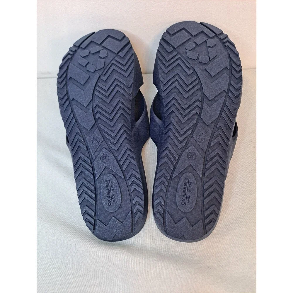 Okabashi Men's Slide Sandals Size XXL (12-13) Blue
